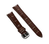 XLXKGPGKMK Bracelet en cuir rembourré texturé à dégagement rapide avec boucle acier inoxydable, adapté aux hommes et femmes(Dark Brown,23mm)