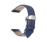 XLXKGPGKMK Bracelet en cuir souple pour homme et femme avec boucle en acier inoxydable à dégagement rapide, 24mm, Cuir