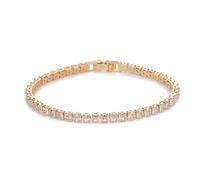 XLXKGPGKMK Bracelet en Zircon Simple à la mode, personnalisé avec un sens du Design de Niche, parfait for les accessoires for femmes(4 * 4Gold)