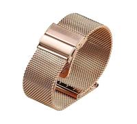 XLXKGPGKMK Bracelet métallique Milan compatible avec les bracelets en maille d'acier inoxydable for hommes et femmes(Rose gold,16mm)