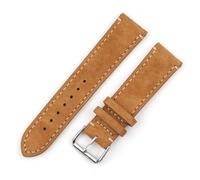 XLXKGPGKMK Bracelet rétro en cuir pour homme et femme avec boucle argentée pour un démontage rapide et un remplacement de, 24mm, Cuir, Pas de gemme