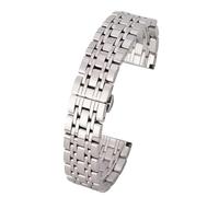 XLXKGPGKMK Bracelet universel en acier inoxydable for hommes et femmes, détachable remplaçable(Silver,20mm)