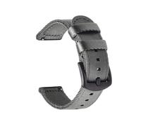 XLXKGPGKMK Mesdames et messieurs Bracelet en toile de nylon avec dégagement rapide réglable 18 mm 20 22 24(Grey (Black Button),24mm)