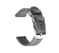 XLXKGPGKMK Mesdames et messieurs Bracelet en toile de nylon avec dégagement rapide réglable 18 mm 20 22 24(Grey (Silver Button),24mm)