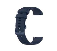 XLXKGPGKMK Silicone Strap Elastic Rubber Suitable for Both Men and Women Stainless Steel Buckle(Blue,22MM)