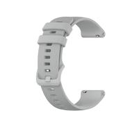 XLXKGPGKMK Silicone Strap Elastic Rubber Suitable for Both Men and Women Stainless Steel Buckle(Gray,20MM)