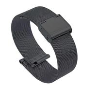XLXKGPGKMK Stainless Steel Mesh Watch Band for Men Women Quick Release Straps 22mm 20mm 18mm 16mm(Black,16mm)