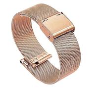 XLXKGPGKMK Stainless Steel Mesh Watch Band for Men Women Quick Release Straps 22mm 20mm 18mm 16mm(Rose Gold,22mm)