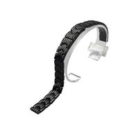 XLXKGPGKMK Stainless Steel Strap Quick Release Straight End Smart 8mm 10mm 12mm 14mm Women's Version(Black,10mm)