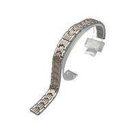 XLXKGPGKMK Stainless Steel Strap Quick Release Straight End Smart 8mm 10mm 12mm 14mm Women's Version(Silver and rose,8mm)