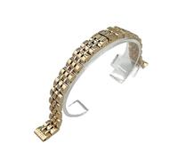 XLXKGPGKMK Stainless Steel Strap with Quick Detachable Flat Head Interface Smart 10mm for Women(Rose)