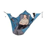 XLYMTLSO Camping Hammock, Yard Hammock Outdoor Swing Camping Survival Sleeping Bag with Mosquito Anti-Mosquito Anti-Insect Portable Hammocks,Single Or Double(Blue)