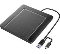 Xlyne Graveur DVD externe USB-A, USB-C®, USB 2.0 noir