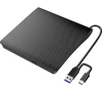 Xlyne Graveur DVD externe USB-A, USB-C®, USB 2.0 noir