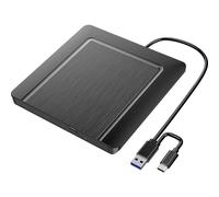 Xlyne Graveur DVD externe USB-A, USB-C®, USB 2.0 noir