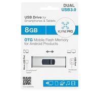 Xlyne USB 3.0 Flash Drive Mémoire pour PC/Smartphone/Tablette (Micro USB) 8 go