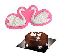 XLZSP Moule en silicone en forme de cygne pour décoration de gâteau Rose