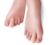 Xm 1 Pièces Embout Séparateur Capuchon Tissu Couverture Nervuré Tricot Gel Protège-Doigts Couverture Manches Tube Soins Des Pieds Outils