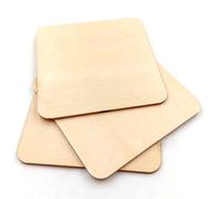 Xm 10 Pièces Plaque Vierge 90mm Bois Naturel Pièces Non Finies Tranches De Bois Bricolage Artisanat Pyrogravure Ornements Scrapbooking Décor À La Maison A3