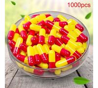 Xm 1000 Pièces! Capsules Toutes Sortes De Capsules De Gélatine Dure Vides Colorées Pilule Vcaps Gel Halal Boîte