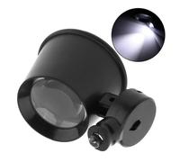 Xm 10x Hd Mini Pince À ¿Il Loupe Portable Led Grossissement Élevé Loupe Bijoux Oeil Loupe Lentille Outil Optique