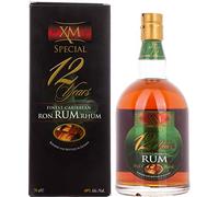 XM - 12 ans - Rhum - 40% Alcool - Origine : Guyane Britannique - Bouteille 70 cl