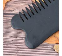 Xm 1pc Énergie Naturelle Bian Pierre Magique Massage Peigne Noir Pierre Aiguille Prévenir La Perte De Cheveux Noir Guasha Gua Sha Conseil Peigne