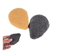 Xm 1pc Naturel Goutte Forme Konjac Visage Bouffée Nettoyer Lavage Éponge Exfoliant