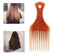 Xm 1pc Peigne À Cheveux Fourche À Cheveux Peigne Insérer Coiffure Cheveux Bouclés Brosse Dents Larges Massage Peigne Brosse À Cheveux Outil De Coiffure Pour Hommes Et Femmes