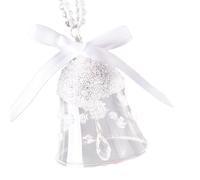 Xm 2 Pièces Cloches En Cristal Festif Noël Cristal Vent Carillon Pendentifs Ornements Pour Voiture Fête Maison