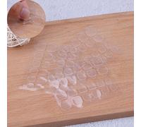 Xm 24 Pièces/Feuille Double Face Colle Adhésive Haut Transparent Autocollant Transparent Ruban Adhésif Pour Faux Ongles Conseils Outils D'art Des Ongles