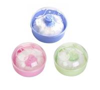 Xm 3pc Boîte De Rangement Léger Durable Portable Novel Creative Poudre Puff Box Pour Bambin Infantile Bébé Eponge De Maquillage