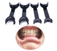 Xm 4 Pièces Noir T En Forme De Bouche Ouvre Intra-Orale Joue Rétracteur De Lèvre Ouvreur Double Tête Orthodontique Dents Ouvre-Bouche Dentaire Outil