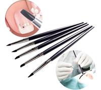 Xm 5 Pièces Dentaire Façonnage Silicone Dent Outil Dentaire Résine Brosse Stylos Pour Adhésif Composite Ciment Porcelaine Dents Dentiste Outils