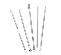 Xm 5 Pièces Soins Du Visage En Acier Inoxydable Point Noir Tête Blanche Comédon Acné Bouton Blemish Aiguille Extracteur Outil