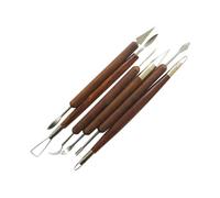Xm 6 Pcs En Bois Portable Lumière Céramique Art Professionnel Sculpture Outil Ciseau Kit Accessoire Pour Diy Artisanat Kit Sculpture