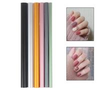 Xm 6 Pièces/Ensemble Ongles Art Conseils Tige Acrylique Façonnage Bâtons Courbés Tube Forme Artificielle Constructeur Conseils Uv Gel Manucure Outils