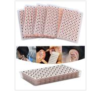 Xm 600 Pièces Oreille Acupuncture Massage Thérapie Aiguille Patch Auriculaire Aurademlothérapie Vaccaria Oreille Soins Graines Autocollant