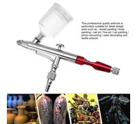 Xm Aérographe Pistolets De Pulvérisation Gravité Alimentation Double Action Brosse À Air Tatouages Pulvérisation Peinture Corporelle Art Nail Craft Gâteau Outil Avec Clé 20cc + 40cc