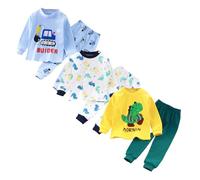 XM-Amigo 3Set/Pack Impression de Dessin animé bébé Garçons Coton Pyjama Bébé Coton Pyjama Four Seasons sous-vêtements Ensembles Enfants （Label Size: 80/55 ）