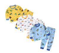 XM-Amigo 3Set/Pack Impression de Dessin animé Garçons Coton Pyjama Bébé Coton Pyjama Four Seasons sous-vêtements Ensembles Enfants （Label Size:100/65 ）