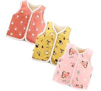 XM-Amigo Gilet Épais pour Bébé Fille Hiver Automne Chaud (Recommandé Enfants de 60 à 73 cm), Fille 01-3set, 4 Ans