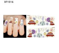Xm Belle Bande Dessinée Animaux Plaid Femmes Parti Nail Art Décor Transfert De L'eau Bricolage Decal Xf1516