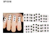 Xm Belle Bande Dessinée Animaux Plaid Femmes Parti Nail Art Décor Transfert De L'eau Diy Décalque Xf1518
