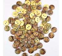 Xm Boutons À Coudre En Bois Et 2 Trous Livraison Gratuite 100 Pièces/Lot Motifs De Chouette Accessoires Multicolores De 15mm Pour Créer Et Créer Soi-Même