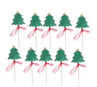 Xm Choix De Gâteaux Mignons 12 Pièces Décoration Pour L'arbre De Noël Avec Ruban Décorations Pour Cupcakes Fournitures De Fête A35
