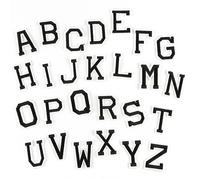 Xm Emblème D'atchs Brodés De 26 Lettres Patchs De Broderie Pour Applique Sac À Dos En Tissu Décoration Fer Sur Badges