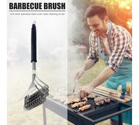 XM Fil d'acier inoxydable cuisson Barbecue gril brosse de nettoyage Barbecue grille grattoir outil extérieur Grill nettoyant outils de cuisson