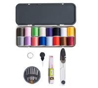 Xm Kit De Couture Ciseaux Dé À Coudre Fil Aiguilles À Coudre Ruban À Mesurer Porter Coffret