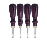 Xm Manche En Bois Massif Rouge 0.8 / 1 / 1.2 / 1.5mm Coupe-Cuir Artisanat Cuir Bricolage Outil Artisanat Couteau Ensemble D'outils De Couture